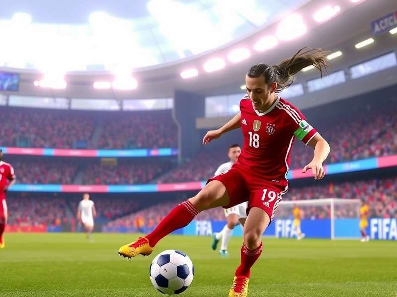 Panoramic view of a packed football stadium during a night match