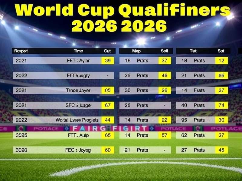World Cup 2026 Qualifiers global map showing confederation zones