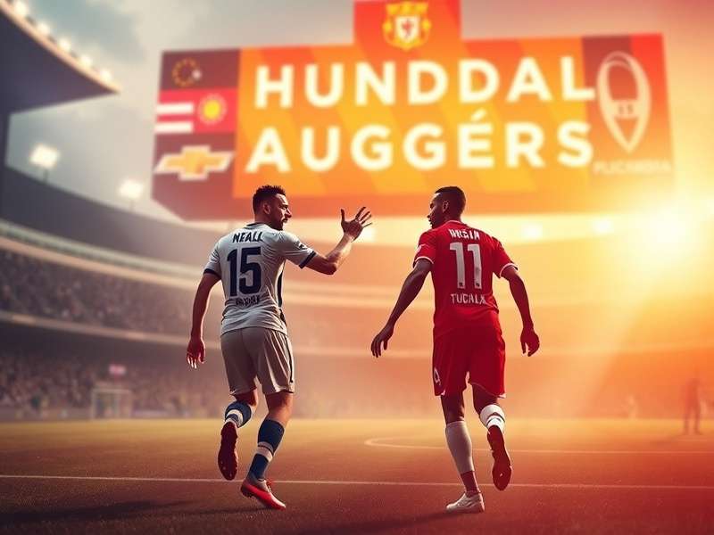 Panoramic view of a modern football stadium prepared for FIFA World Cup 2026