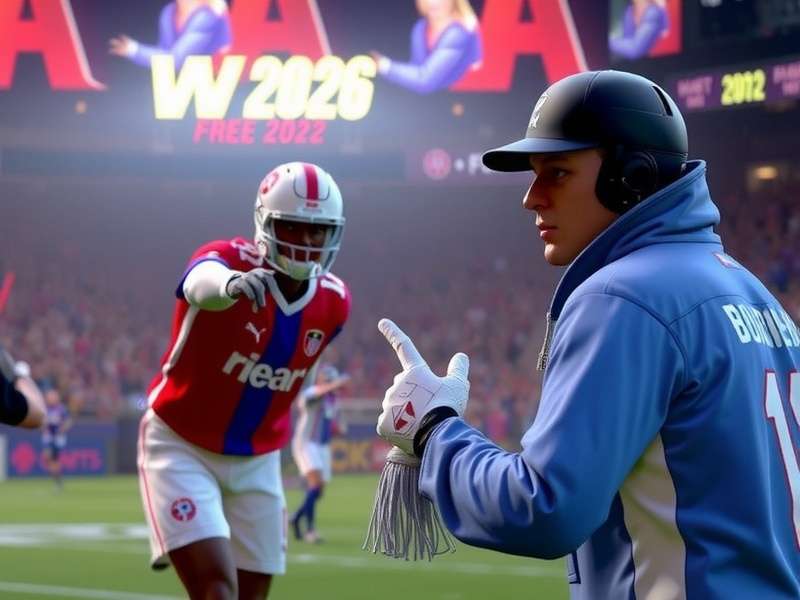 Panoramic view of a packed football stadium at night