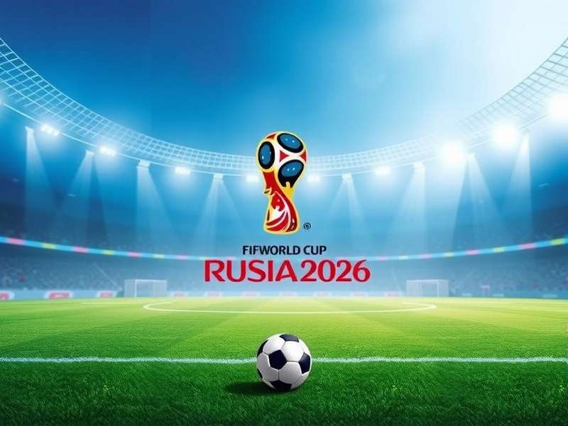 Aerial view of a massive football stadium at night, illuminated for a major match