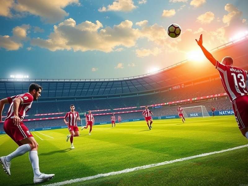 FIFA World Cup trophy on football pitch