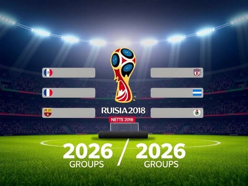 Conceptual visualization of FIFA World Cup 2026 groups draw ceremony