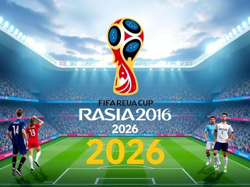 A vibrant crowd at a FIFA World Cup match holding tickets and cheering