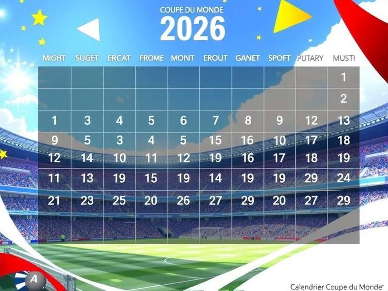 FIFA World Cup 2026 Calendar Visualization