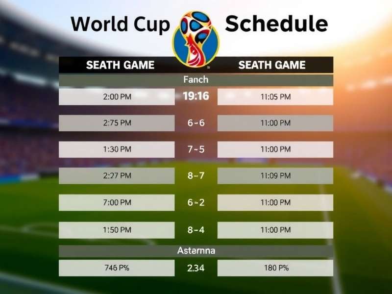 2026 FIFA World Cup Schedule Visualization with Stadium Background