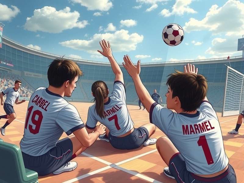 FIFA World Cup trophy on a football field