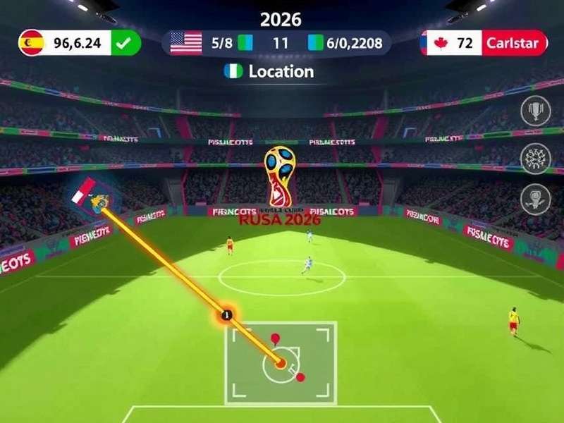 FIFA World Cup 2026 Host Cities Map across North America