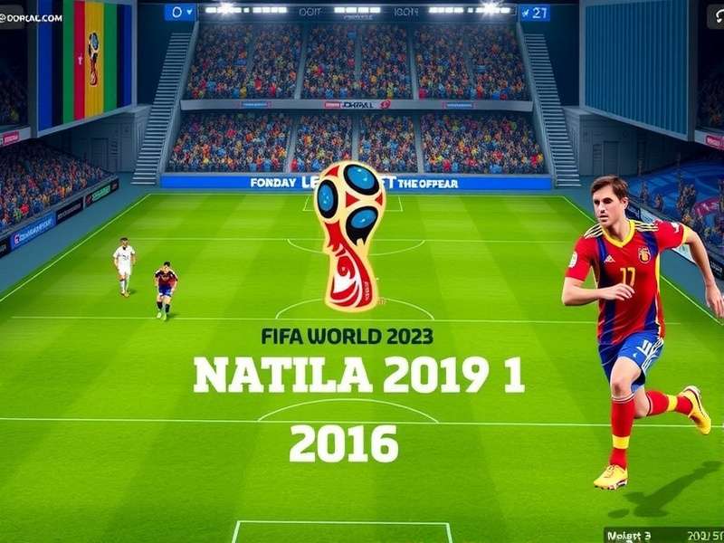 FIFA World Cup trophy surrounded by historical tournament memorabilia