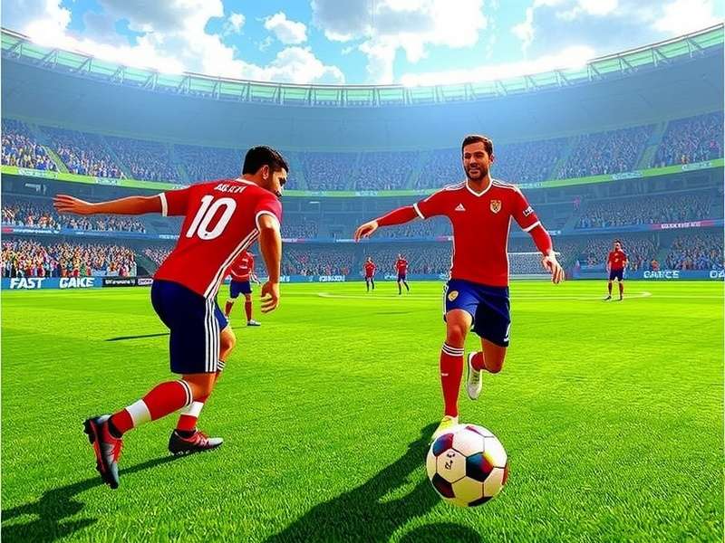 FIFA World Cup Trophy shining under stadium lights