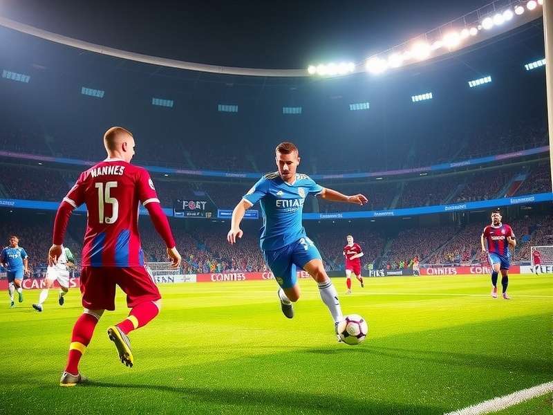 FIFA World Cup trophy on a football pitch