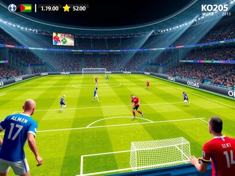 Soccer World Cup 2026 Stadium and Fan Celebration