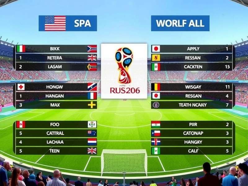 FIFA World Cup 2026 stadium concept with fans celebrating