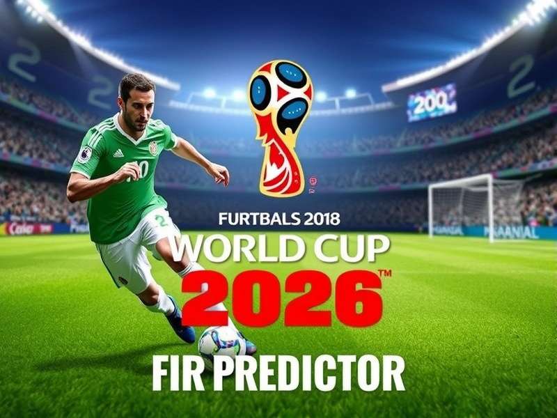 FIFA World Cup 2026 stadium with floodlights and green pitch