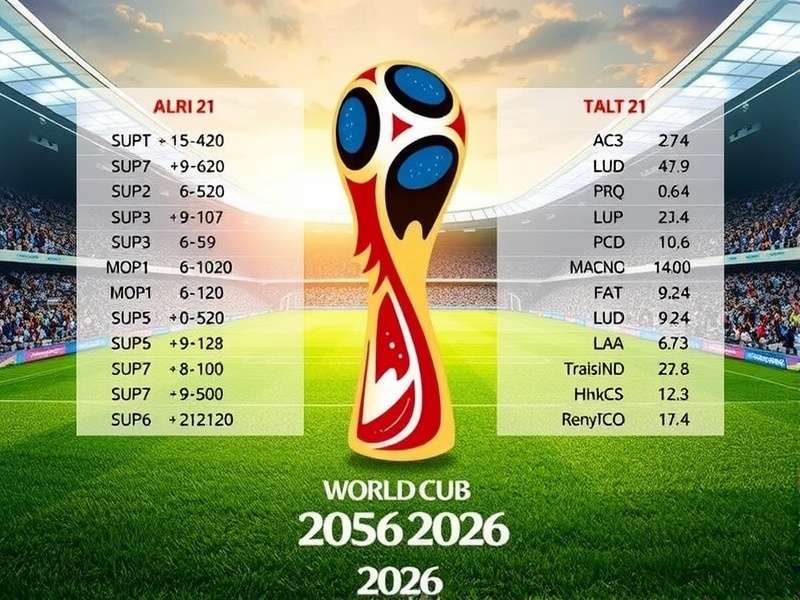 FIFA World Cup 2026 official match schedule and stadium panorama