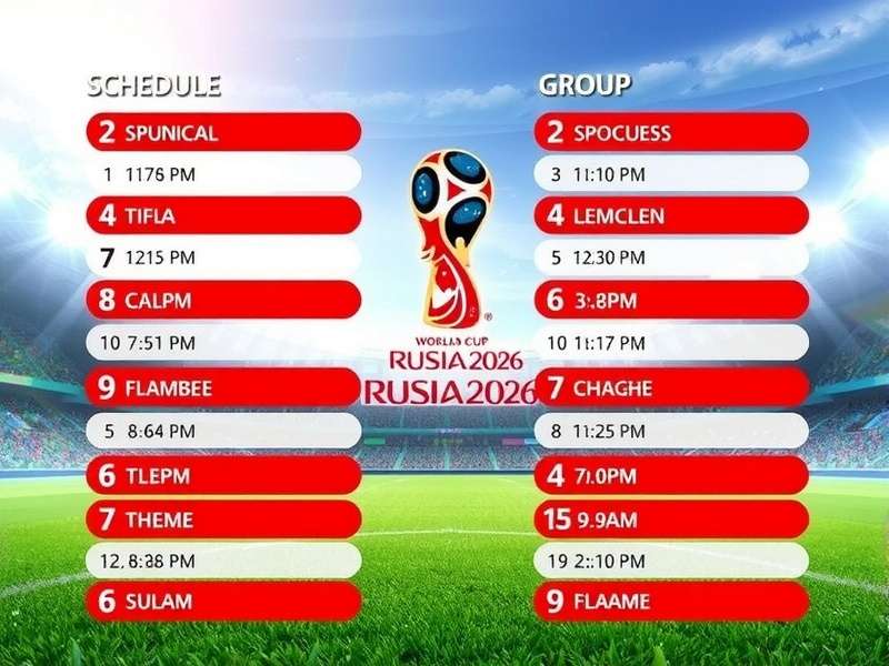 FIFA World Cup 2026 Schedule Group – 48 teams across USA, Canada and Mexico