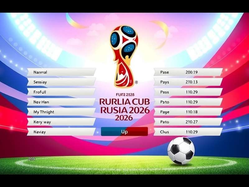 FIFA World Cup 2026 Draw – Official event graphic with trophy and football
